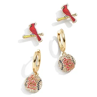 Women's BaubleBar  St. Louis Cardinals Team Earrings Set