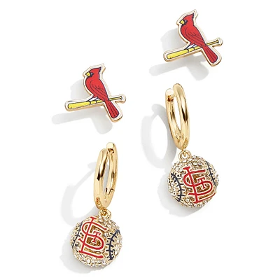Women's BaubleBar  St. Louis Cardinals Team Earrings Set