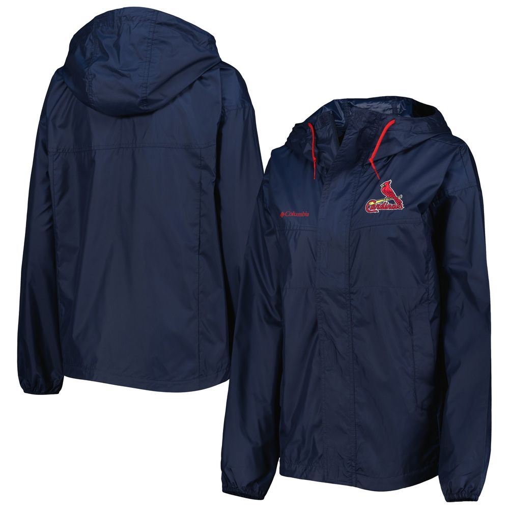 Women's Columbia Navy St. Louis Cardinals Flash Challenger Windbreaker Jacket