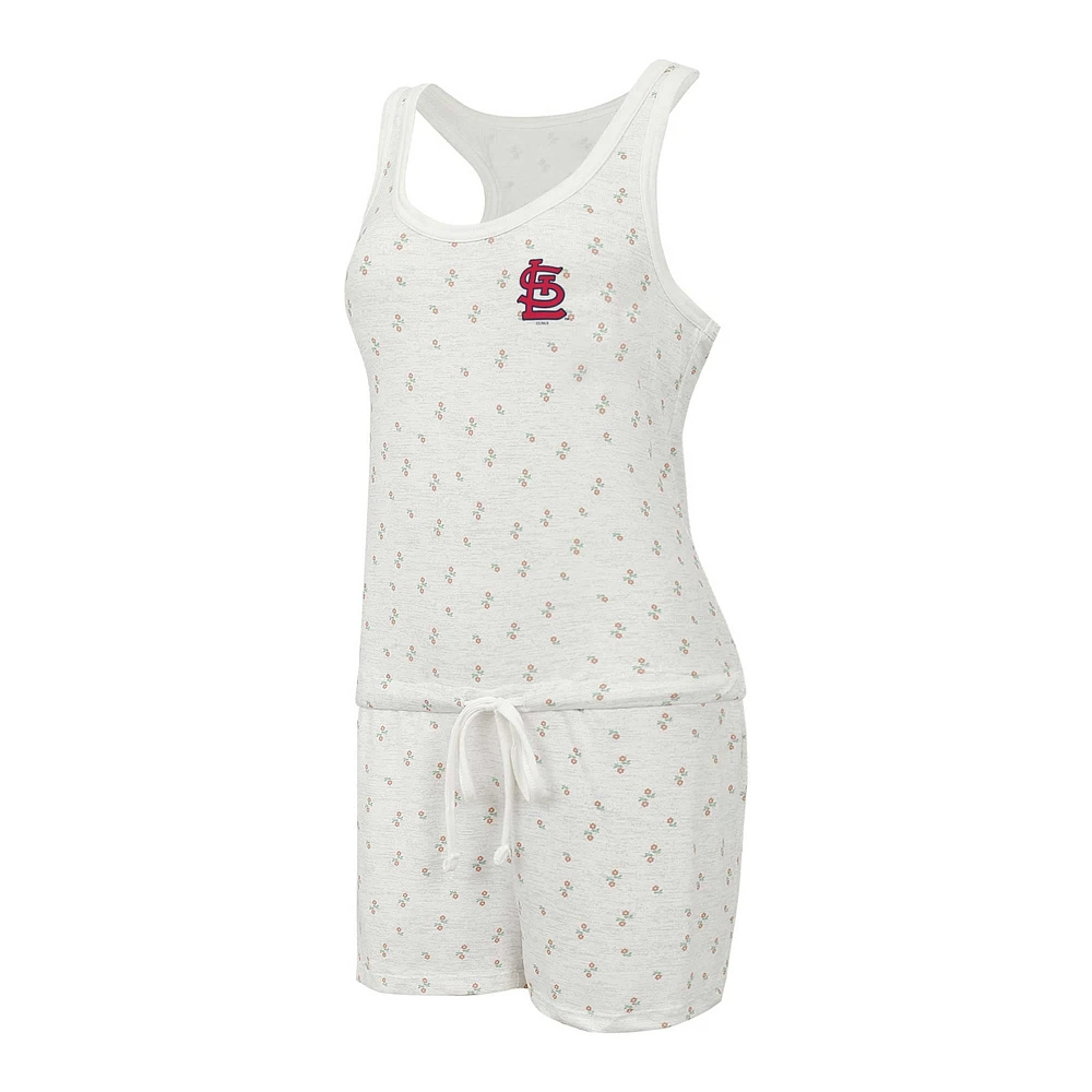 Women's Concepts Sport Cream St. Louis Cardinals Gardner Hacci Knit Romper