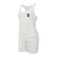 Women's Concepts Sport Cream St. Louis Cardinals Gardner Hacci Knit Romper