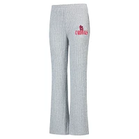 Women's Concepts Sport Gray St. Louis Cardinals Juniper Rib Knit Flare Sleep Pants