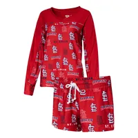 Lids St. Louis Cardinals Concepts Sport Breakthrough Long Sleeve Top &  Pants Sleep Set - Red/Gray