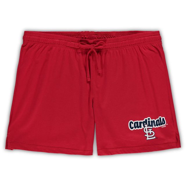 Ensemble de nuit Concepts Sport Rouge St. Louis Cardinals Débardeur et short Cloud grande taille pour femmes