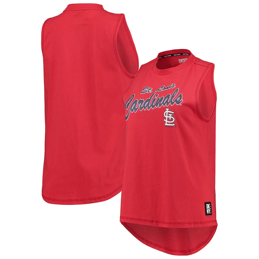 Débardeur Marcie DKNY Sport rouge St. Louis Cardinals pour femmes