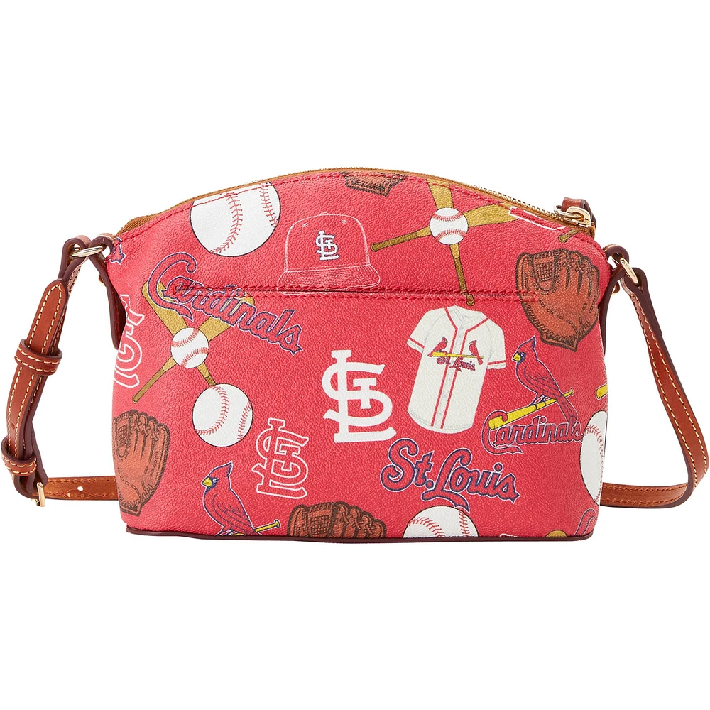 Sac à bandoulière Dooney & Bourke St. Louis Cardinals Game Day Suki pour femme