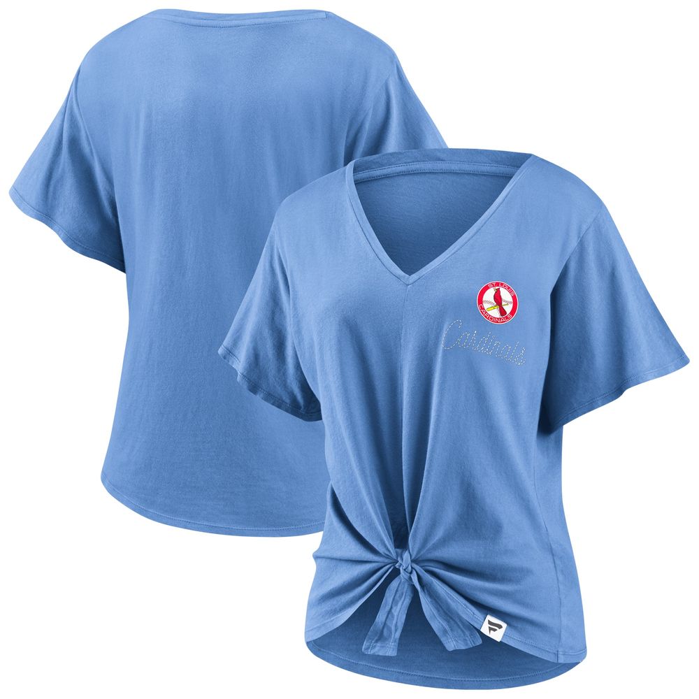 St. Louis Cardinals Shirt Womens Medium Blue Vneck Tshirt MLB