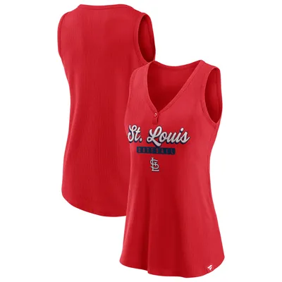 St. Louis Cardinals Fanatics Branded Women's Iconic V-Neck Tank Top - Red