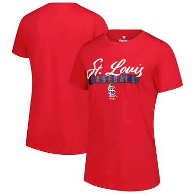 Women's Fanatics Red St. Louis Cardinals Fan T-Shirt