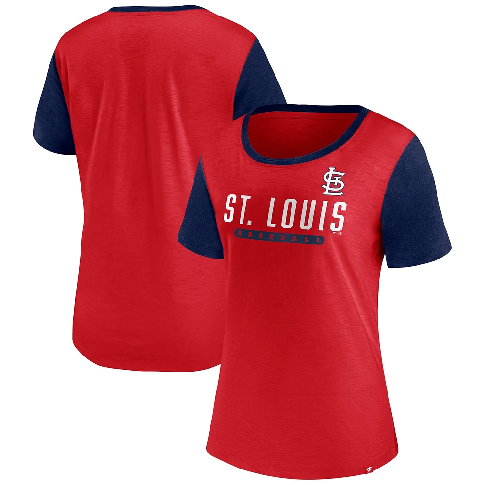 T-shirt rouge Fanatics St. Louis Cardinals Mound pour femmes