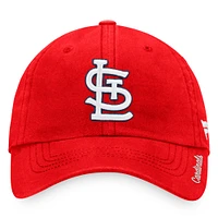 Casquette réglable Fanatics Red St. Louis Cardinals Team Core pour femmes