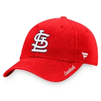 Casquette réglable Fanatics Red St. Louis Cardinals Team Core pour femmes