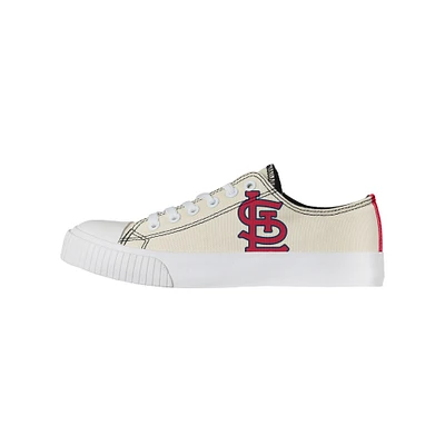 Chaussures basses en toile FOCO St. Louis Cardinals pour femmes, crème