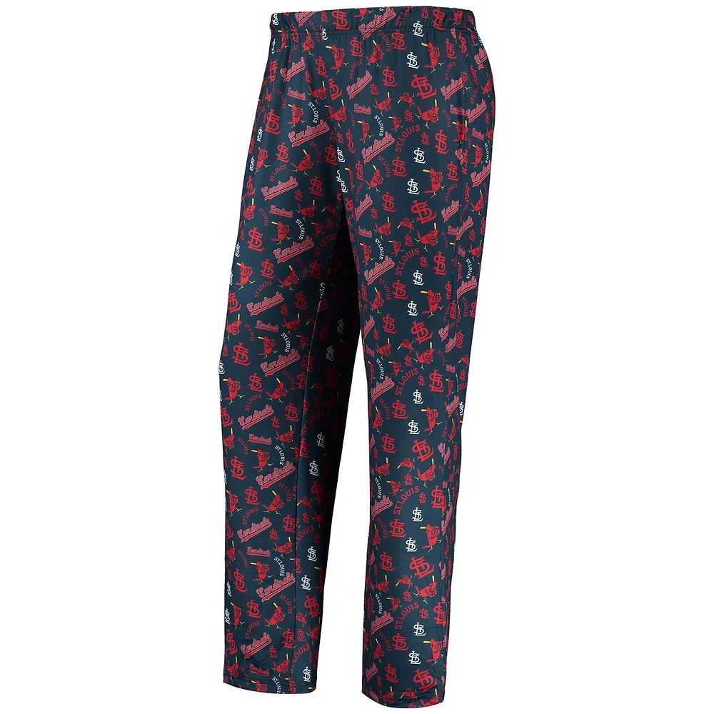 Pantalon de nuit à imprimé rétro FOCO Navy St. Louis Cardinals pour femme