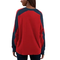 T-shirt à manches longues G-III 4Her par Carl Banks pour femmes, rouge/marine, St. Louis Cardinals Smash Raglan