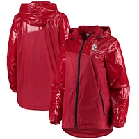 Women's G-III 4Her by Carl Banks Red St. Louis Cardinals Double Coverage Full-Zip Hoodie Jacket