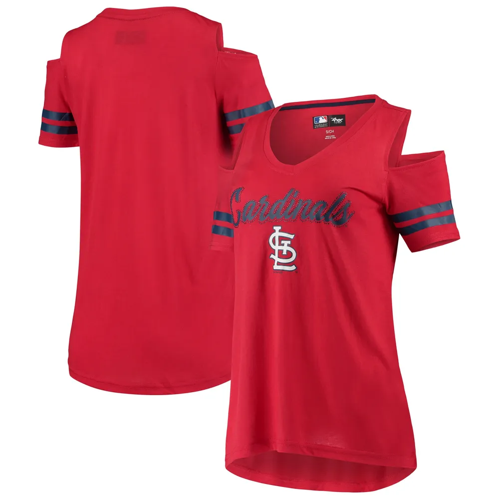 Women's Gameday Couture White Louisville Cardinals Get Goin' Oversized T- Shirt