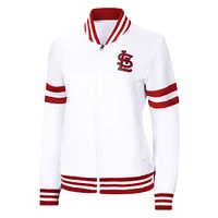 Women's G-III 4Her by Carl Banks White St. Louis Cardinals Pre-Game - Full-Zip Track Jacket