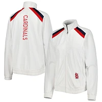 Veste de survêtement à glissière pleine longueur pour femme G-III 4Her by Carl Banks White St. Louis Cardinals Red Flag