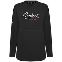 Women's Levelwear Black St. Louis Cardinals Accolade Beaudry Express Pullover Sweatshirt