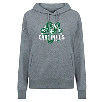 Women's Levelwear St. Louis Cardinals Patrick's Day Adorn Shamrock Pullover Hoodie