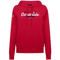 Women's Levelwear Red St. Louis Cardinals Accolade Adorn Monument Pullover Hoodie
