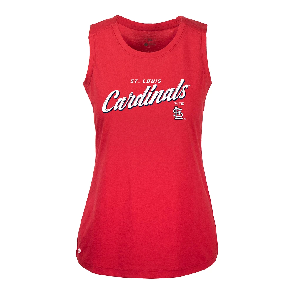 Women's Levelwear Red St. Louis Cardinals Accolade Macy Prospect Tank Top
