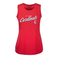 Women's Levelwear Red St. Louis Cardinals Accolade Macy Prospect Tank Top
