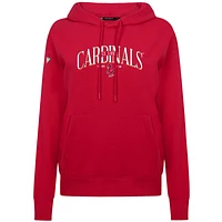 Sweat à capuche rouge St. Louis Cardinals Adorn Throwback Spellout pour femme Levelwear
