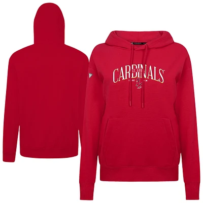 Sweat à capuche rouge St. Louis Cardinals Adorn Throwback Spellout pour femme Levelwear