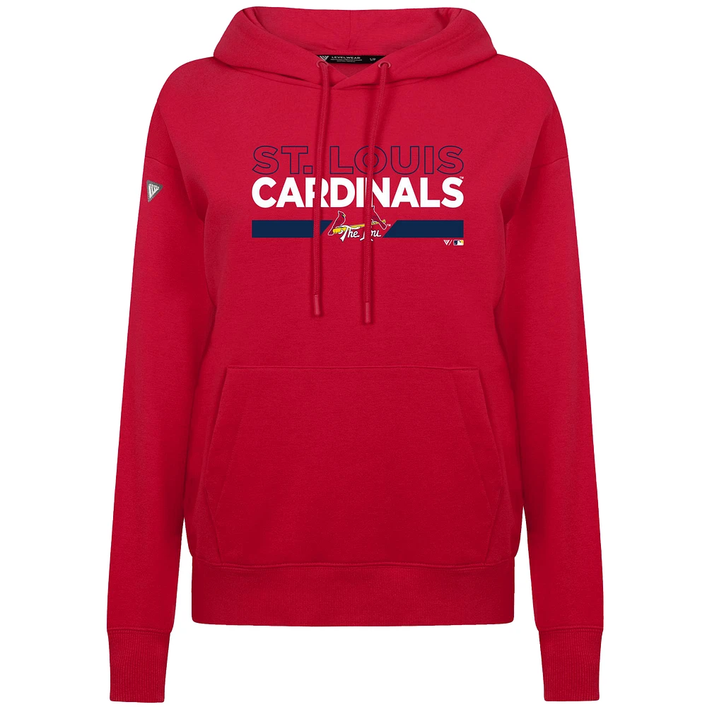 Sweat à capuche rouge City Connect Adorn No Hitter pour femme de Levelwear, des Cardinals Saint-Louis