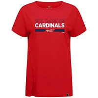 Women's Levelwear  Red St. Louis Cardinals City Connect Influx No Hitter T-Shirt