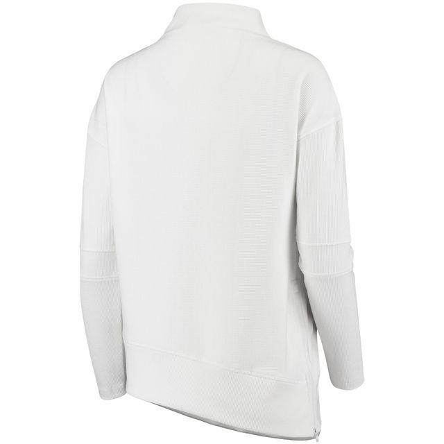 St. Louis Cardinals Levelwear Women's Craze Open Back Funnel Neck Pullover  Sweatshirt - White