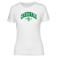 T-shirt à carreaux Maddox pour la Saint-Patrick des Cardinals de St. Louis femme Levelwear blanc