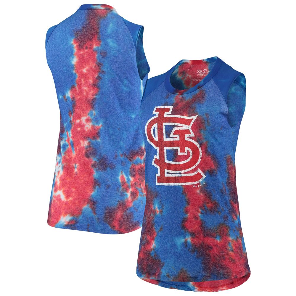 St Louis Cardinals Womens Tie Dye T-Shirt - Red