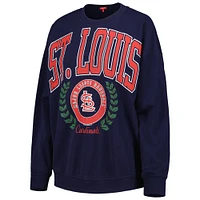 Chandail à enfiler Mitchell & Ness pour femme avec logo St. Louis Cardinals Lt 2.0 bleu marine