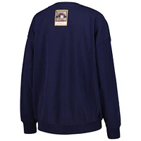 Women's Mitchell & Ness Navy St. Louis Cardinals Logo Lt 2.0 Pullover Sweatshirt