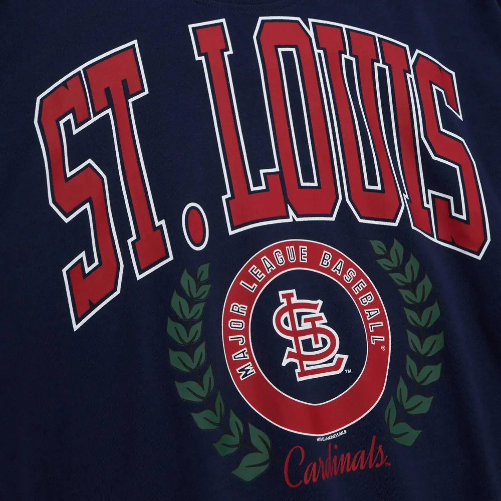 Chandail à enfiler Mitchell & Ness pour femme avec logo St. Louis Cardinals Lt 2.0 bleu marine