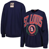 Chandail à enfiler Mitchell & Ness pour femme avec logo St. Louis Cardinals Lt 2.0 bleu marine