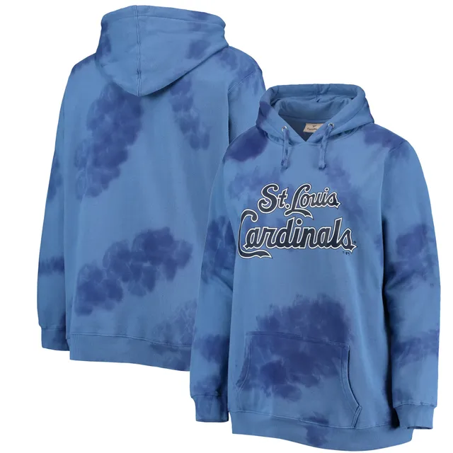 Lids St. Louis Cardinals Women's Plus Colorblock Pullover Hoodie - Red