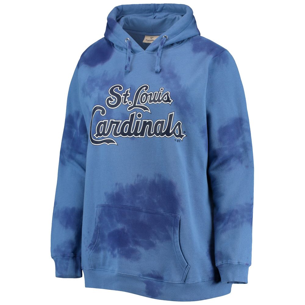 Women's Navy St. Louis Cardinals Plus Cloud Pullover Hoodie