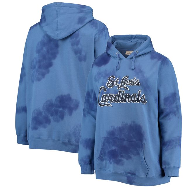 Chandail à capuchon Cloud pour femmes St. Louis Cardinals bleu marine taille plus