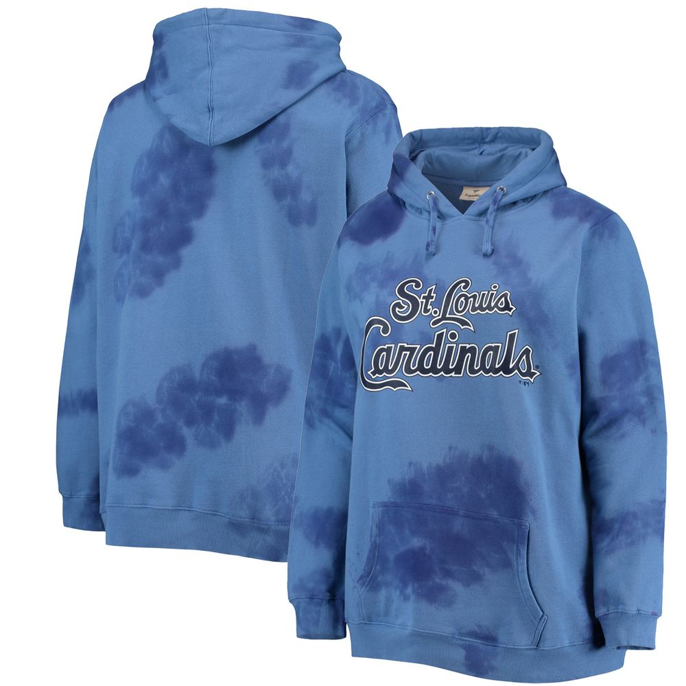 Women's Wear by Erin Andrews Navy St. Louis Cardinals Sponge Fleece Full-Zip Hoodie Size: Medium