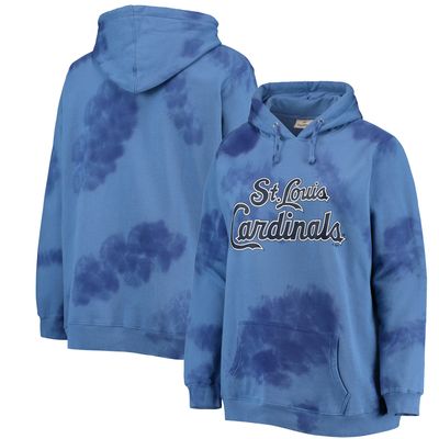 Women's Navy St. Louis Cardinals Plus Cloud Pullover Hoodie