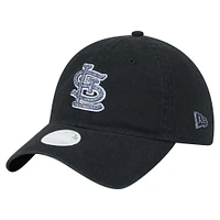 Women's New Era Black St. Louis Cardinals Glitz 9TWENTY Adjustable Hat