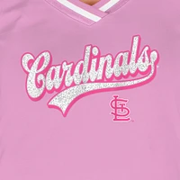Women's New Era Light Pink St. Louis Cardinals Gameday V-Neck T-Shirt