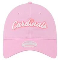 Casquette ajustable 9TWENTY rose New Era pour femme, motif St. Louis Cardinals, fête des mères
