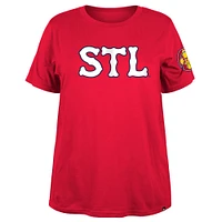 Women's New Era Red St. Louis Cardinals 2024 City Connect Plus T-Shirt