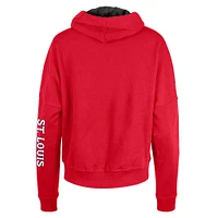 Sweat à capuche New Era rouge St. Louis Cardinals 2024 City Connect pour femme