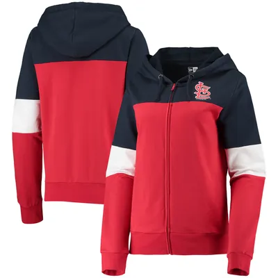 Chicago Cubs Starter Women's Hail Mary Full-Zip Hoodie - Royal/Red